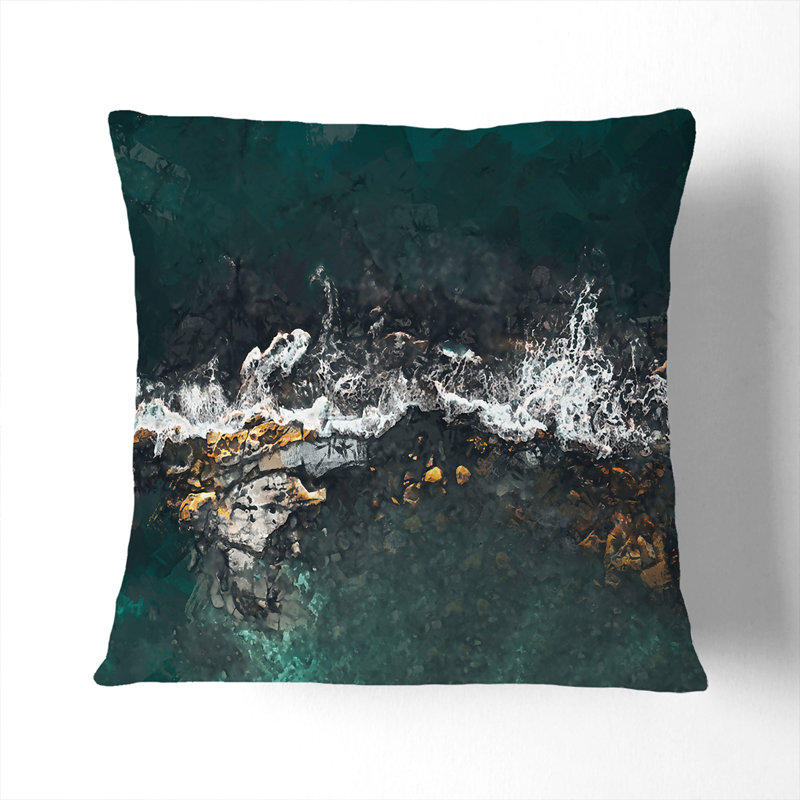 Square Throw Cushion, 40cm H x 40cm W x 15cm D