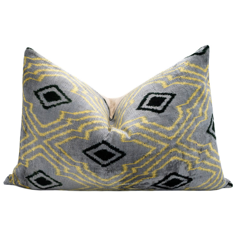 Geometric Velvet Throw Pillow