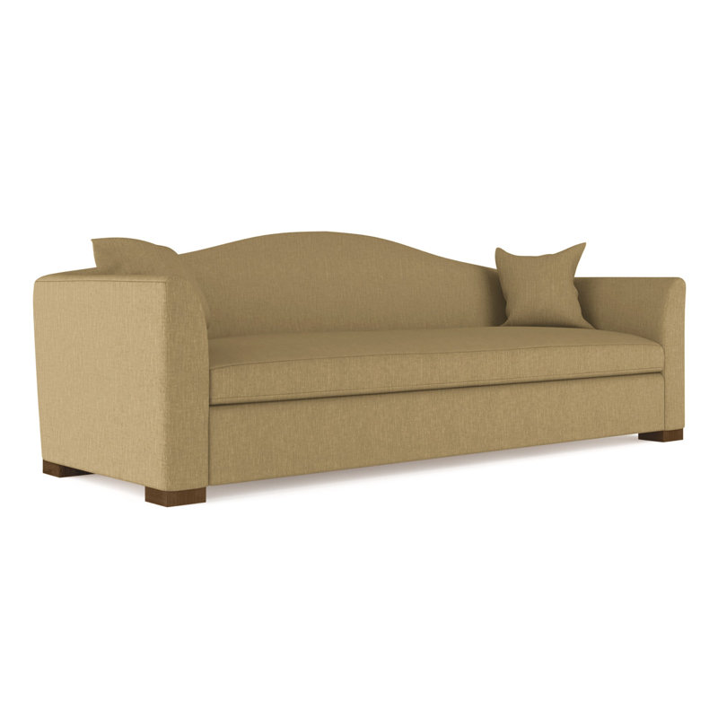 Canapé Horatio, H 33 po x l 108 po x P 36 po, Velours écrasé albâtre, Brun foncé