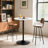 Valencia Holton Adjustable Height Round Bar Table Bistro Pub Table With Sturdy Metal Base And MDF Top For Dining Room, Kitchen, Or Patio-2118374343-2118374339-2129292924