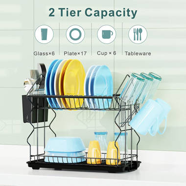 Frifoho Stainless Steel 2 Tier Dish Rack