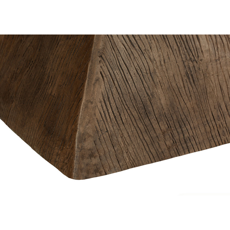 Table d'appoint d'extérieur moderne 25 "h, Noyer