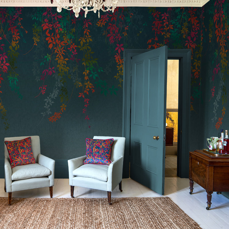 Clarissa Hulse Virginia Creeper Autumn Fixed Size Mural, Multi
