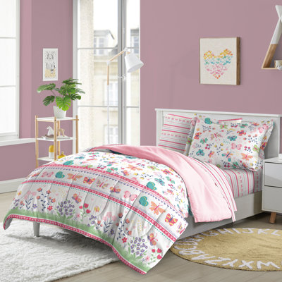 Lit de jardin dans un sac Dream Factory Butterfly - rose