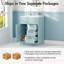 Ensemble de meuble-lavabo sur pied 24 po avec lavabo intégré et rangement 24 po Modern Blue-839258282