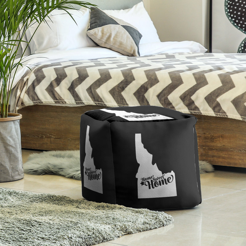 Repose-pieds à cubes boise the home, Noir