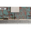 Autocollant de dosseret de cuisine bleu bronze