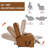 Brown Leatheraire Dual Motor Power Lift Recliner - Remote, Heating, Massage, Heavy-Duty Mechanism-503129501
