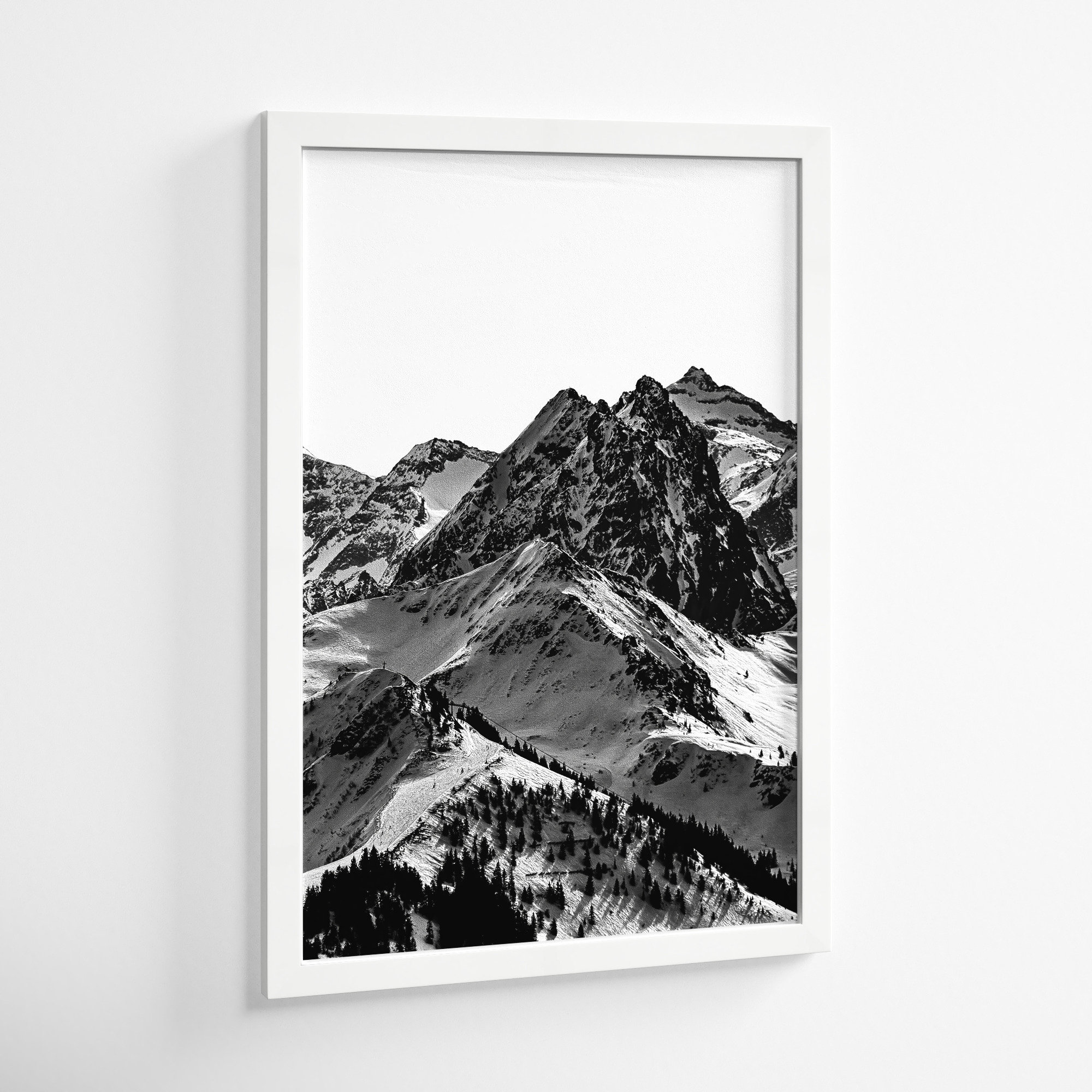 Up The Mountain by Oliver Gal, 17" H x 12" W x 0.5" D, White