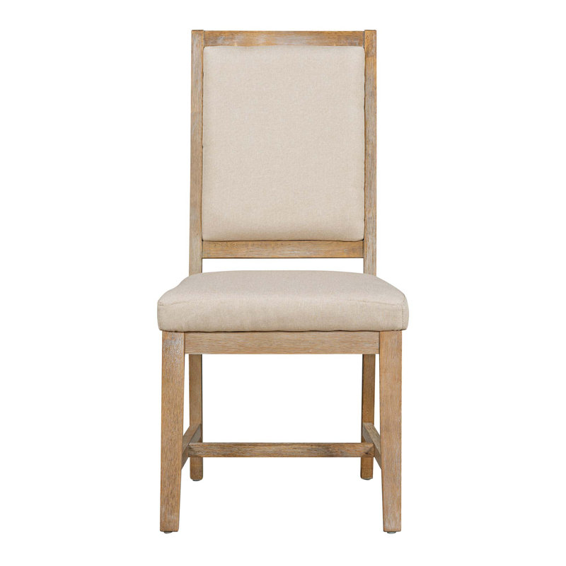 Ensemble de chaises de salle à manger de style rétro avec 4 chaises rembourrées, Gris