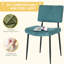Chaise de salle à manger rembourrée en tissu moderne simple (ensemble de 4)-1618577160