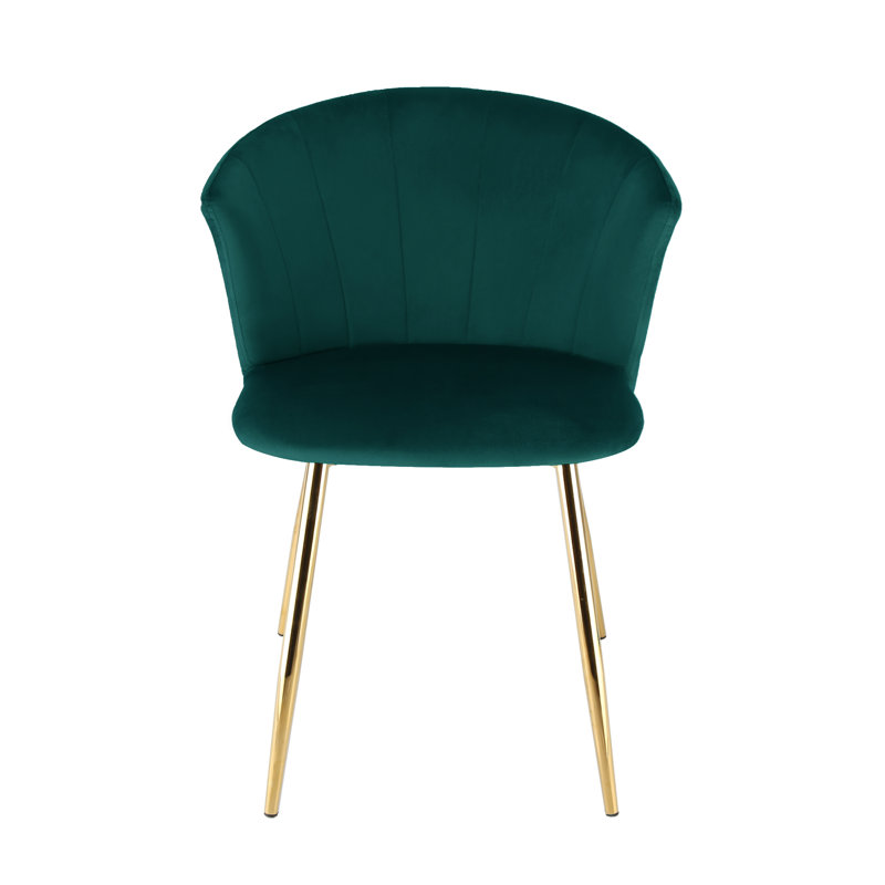 Polster 49cm H Velvet Upholstered Armchair, Green