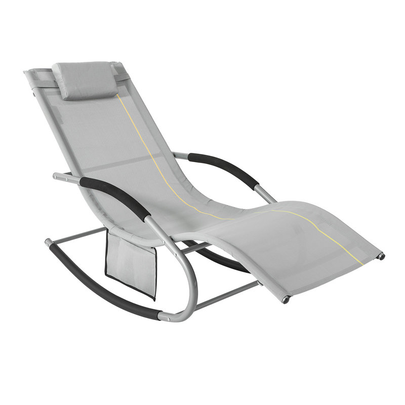 Hewit 145cm Long Single Chaise, Light Grey