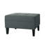 Élégant cadre gris anthracite avec support en bouleau - repose-pieds, structure en bois de tissu confortable de H 23,3 po x l 28,99 po x H 18,31 po, profondeur, hauteur et hauteur-914586496