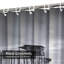 Rideau de douche noir avec 12 crochets-1958501109