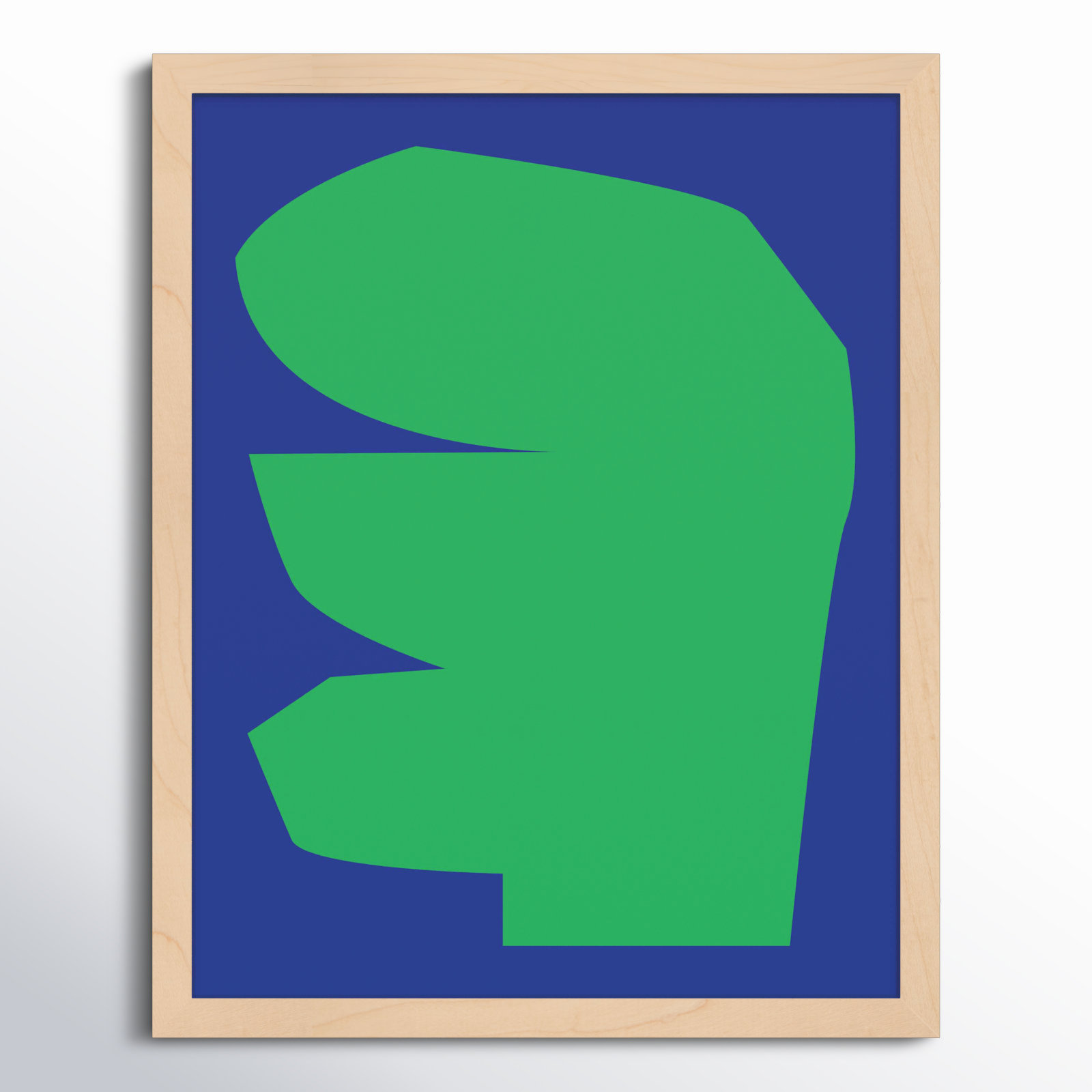 Reynard "Process 1" Print by Michael Kempen, Yellow Framed, 24" W x 30" H