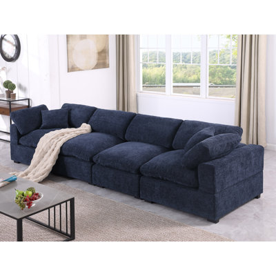 Canapé modulaire rembourré en chenille Cloud
