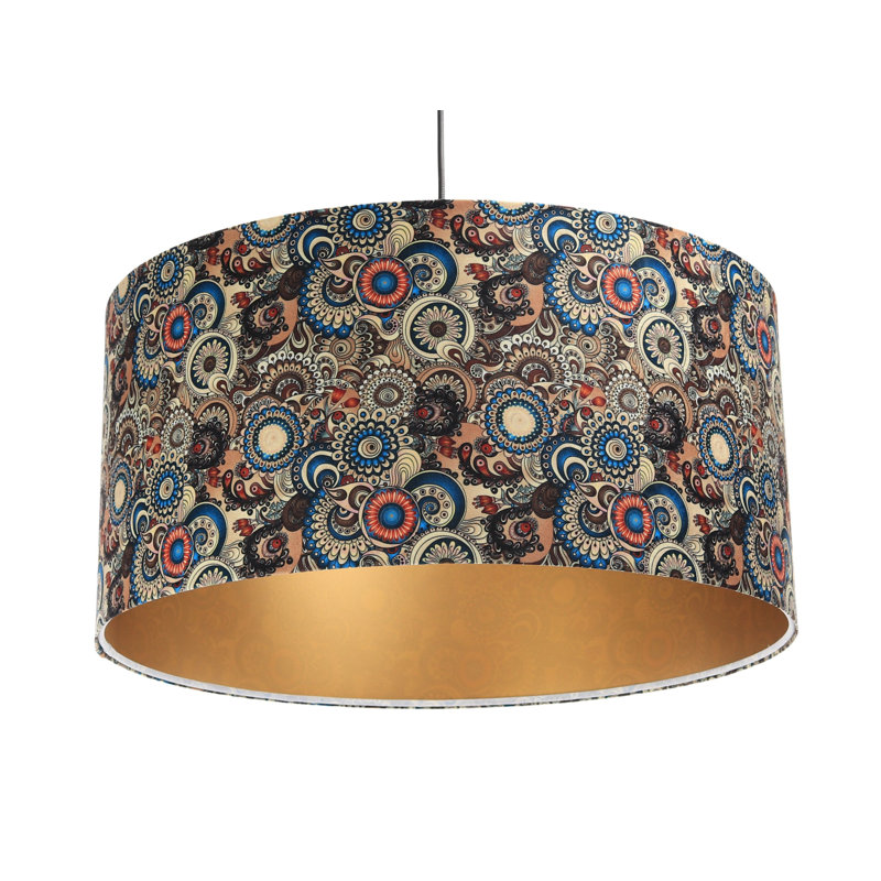 Bernuth 1 - Light Gold Drum Pendant