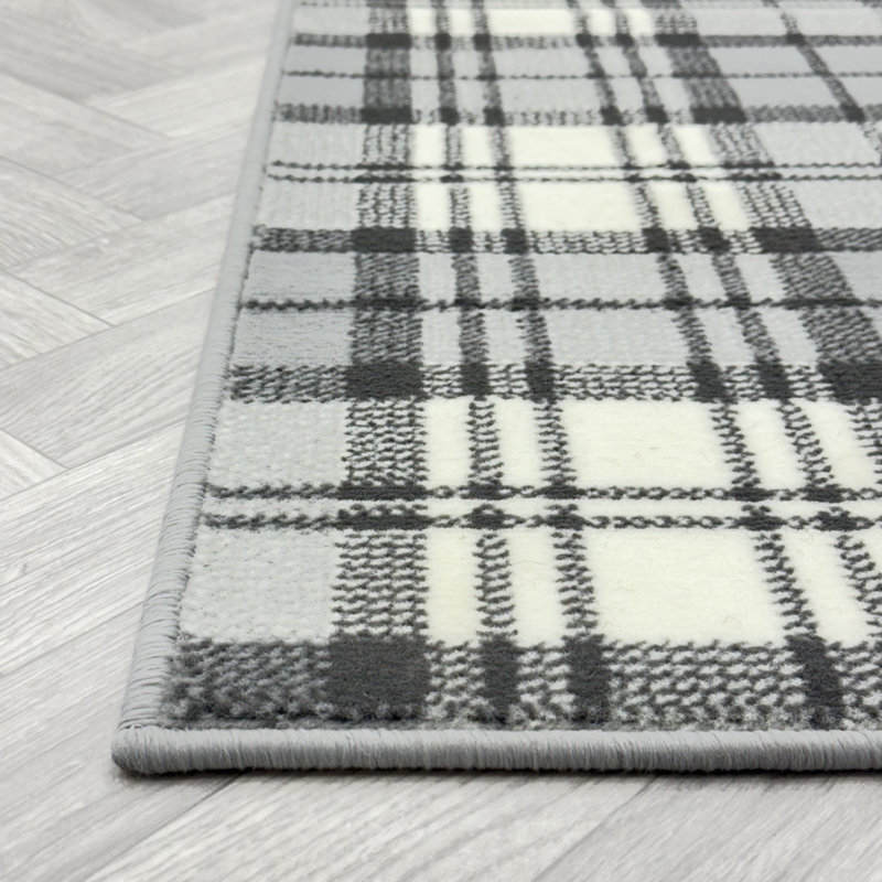 Runner Plaid Area Rug, Rectangle 100 x 150 cm