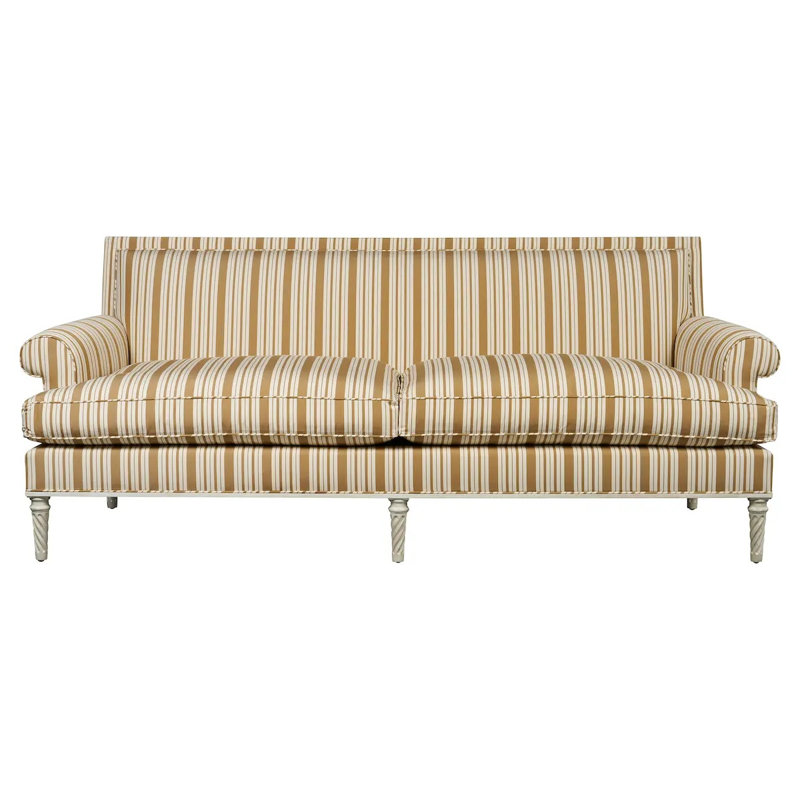 Schumacher x Mark D. Sikes Markie Stripe Fabric, Neutral