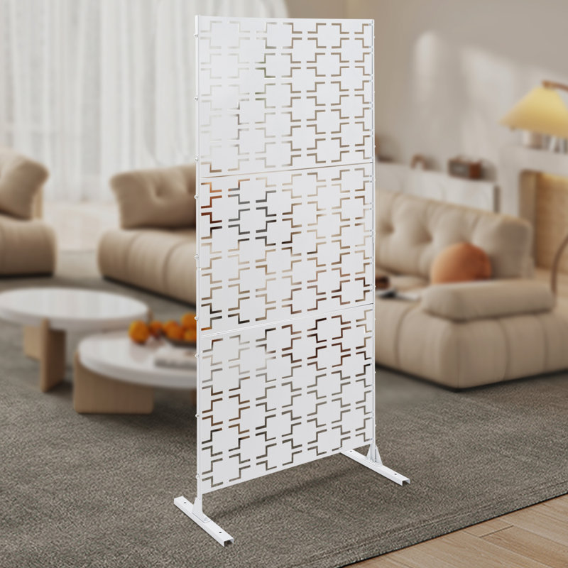 Écran d'intimité H 74,8 po x l 35,4 po, Blanc