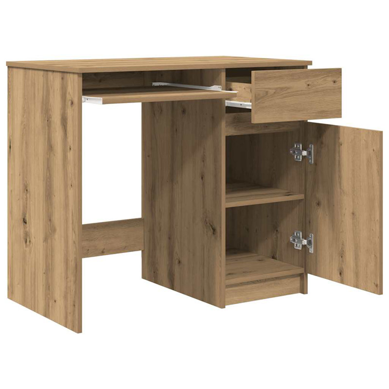 Desk Sonoma 86X49x76 Cm Engineered Wood, Artisan Oak
