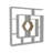 Okane 52" H x 52" W Geometric Bookcase-1172962695