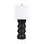 Brayden Studio® Elegance - Lampe de table totem 28 po en noir