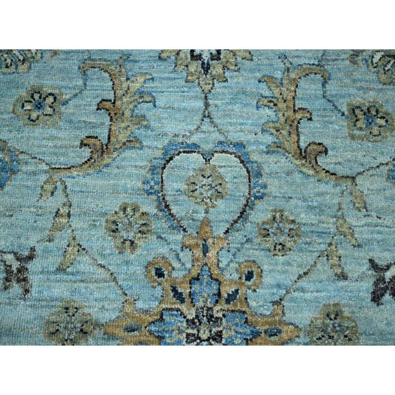 Tapis très grand en laine noué à la main 12 pi 2 po x 15 pi 3 po Agra Vines 9F77CE1F7B3640888BC1020FF0C7FF5C