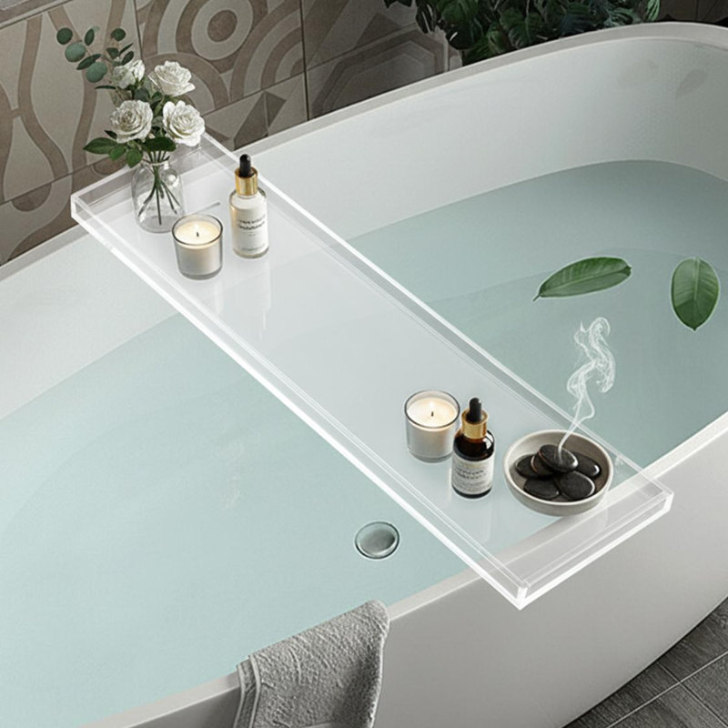 Acrylic Bath Caddy, Clear