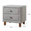 Table de chevet 2 tiroirs Boucle