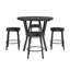 Table de salle à manger en bois avec 4 tabourets pivotants