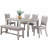 Devayah 6 Piece dining set-2142419240