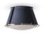 French Maid Flush Mount (Blue and Polished Nickel)