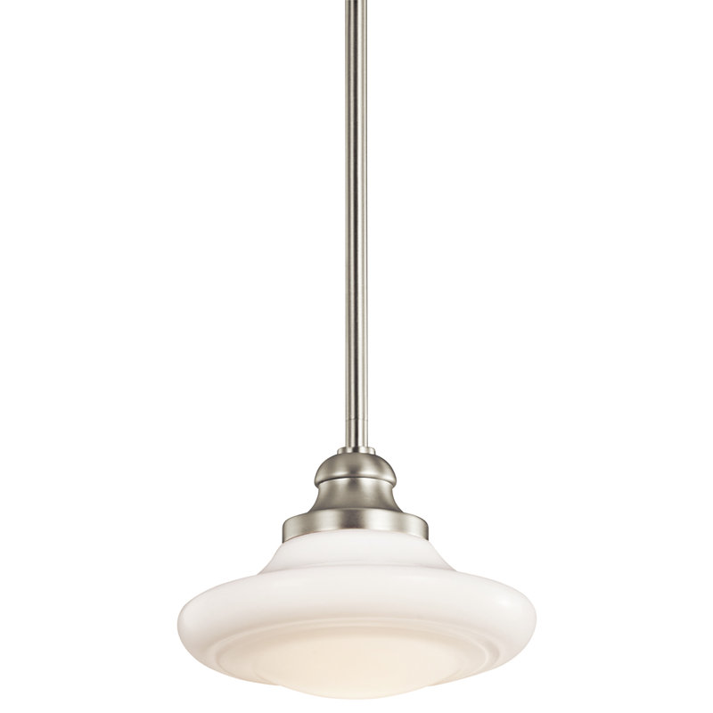 Roxbury 1 - Light Unique/Statement Pendant, Brushed Nickel, Small