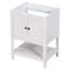 Petite base de meuble-lavabo, armoire de rangement à cadre en bois avec portes et tablette ouverte, armoire d'appoint-106668299