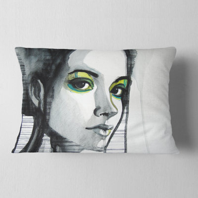 Abstract Reversible Throw Pillow
