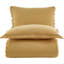 Ensemble de housse de courtepointe 100% coton Nil Washed Coffe-109616777-109616780
