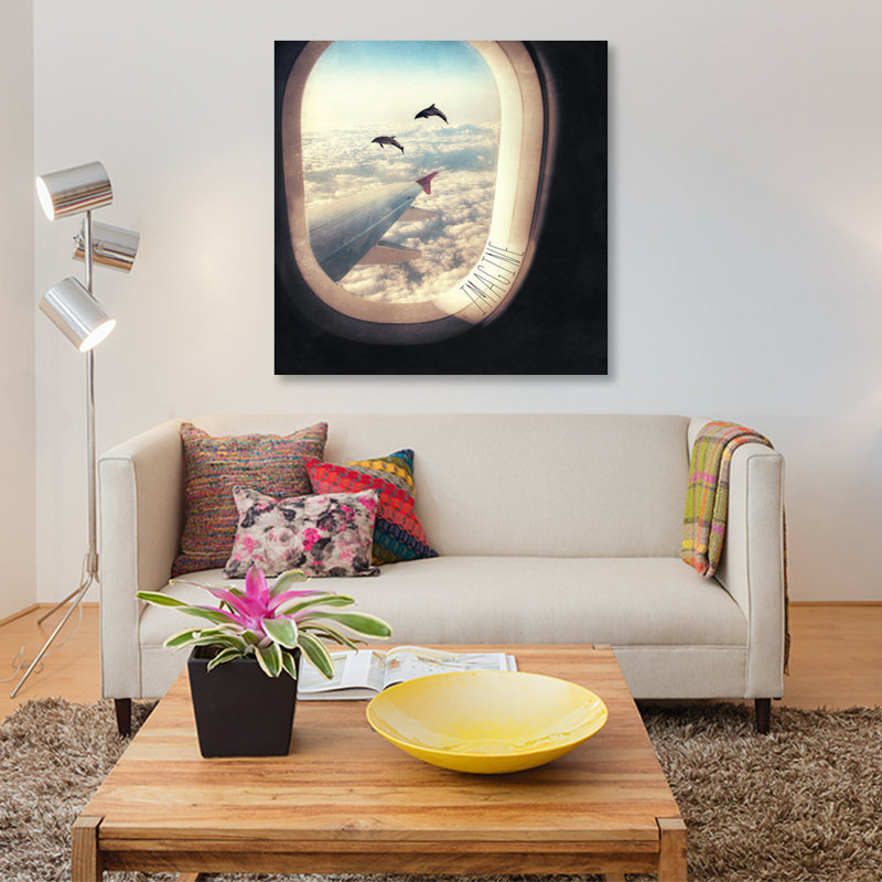 « monday rêve », impression sur toile tendue, H 12 po x l 12 po x P 0,75 po, Toile tendue, Pas de tapis