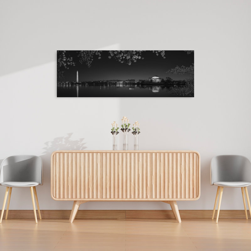 «Washington Night Blossoms», art mural contemporain, H 48 po x l 16 po