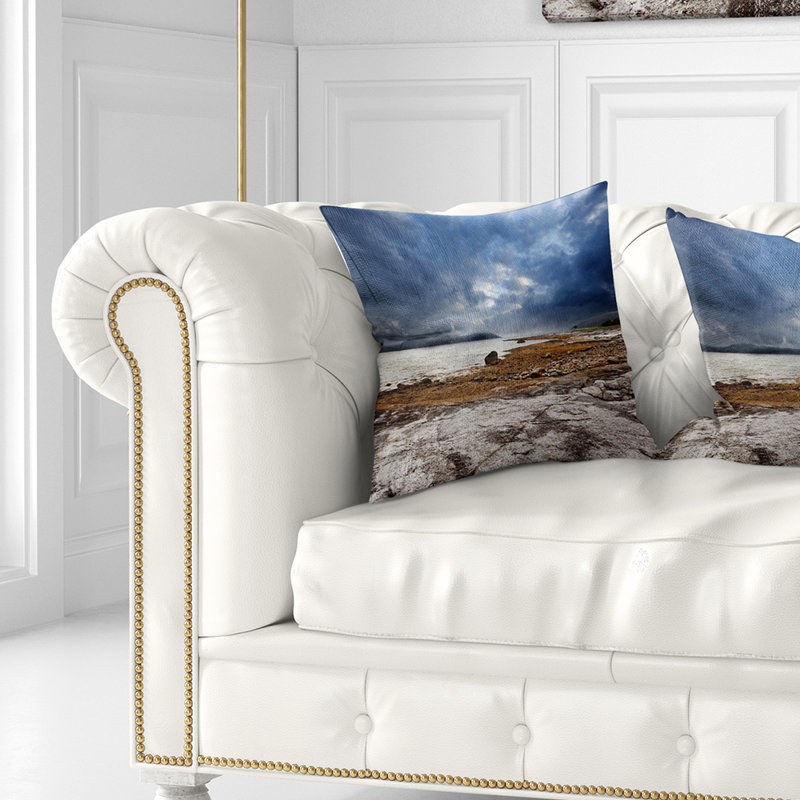 Coussin lombaire à imprimé norvège ocean coast