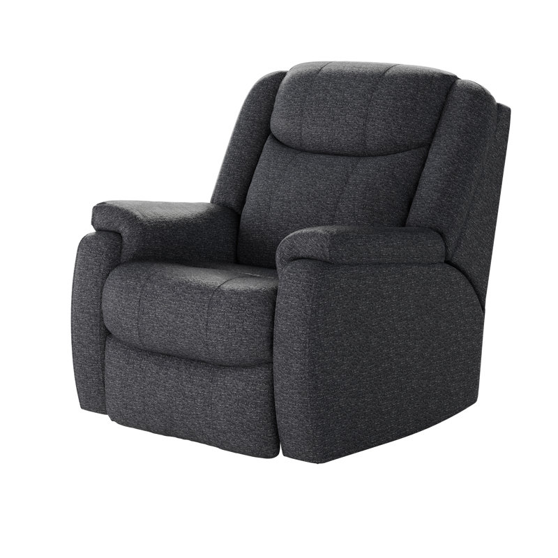 Hercules Dual Power Wall Recliner, Dark Blue Velvet