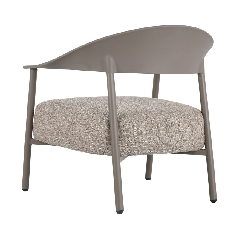 Ensemble de chaises d'appoint 2 pièces Modern avec table basse, Gris chaud