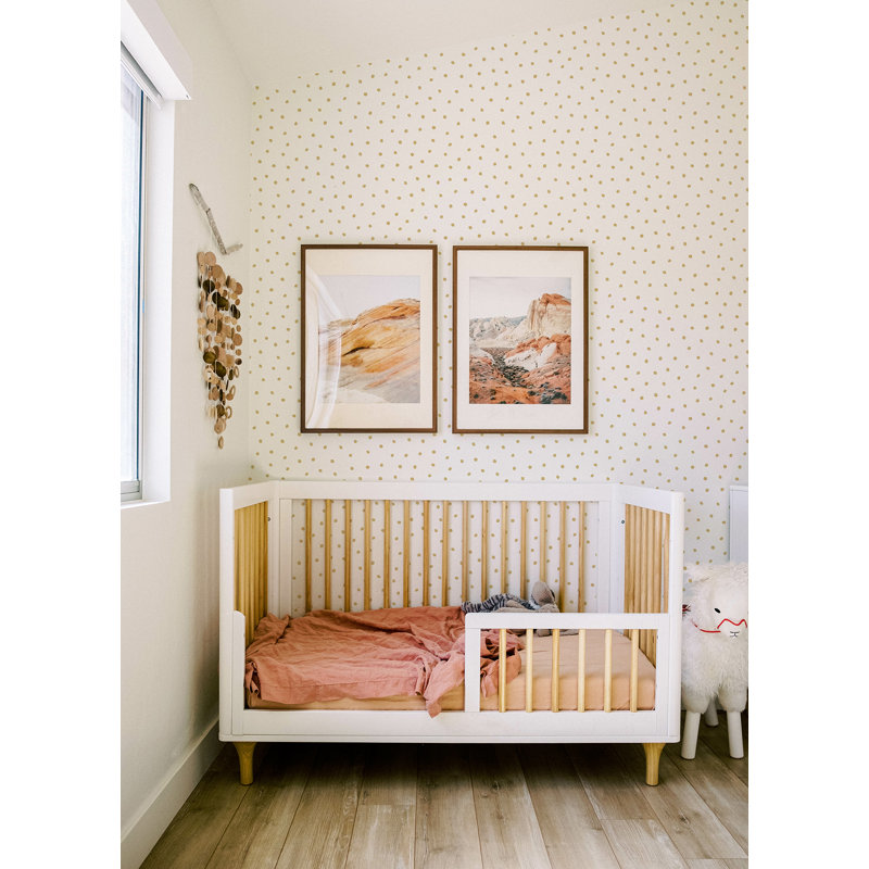 Rouleau de papier peint L 33 pi x l 20,9 po Anqunette Pixie Dots, Or