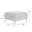 Repose-pieds rembourré en velours côtelé capitonné avec rangement, plateau modulaire simple pour canapé modulaire-632405509