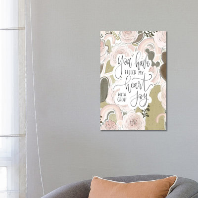 Psalm 4:7 by Katie Bryant - Wrapped Canvas Print