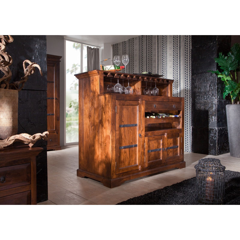 Oxford 140cm Solid Wood Wine Bar