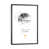 Toile encadrée de bois rustique foncé