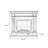 Beige Solid Wood Electric Fireplace-1258499617
