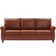 Amarius 80" Wide Faux Leather Rolled Arm Sofa